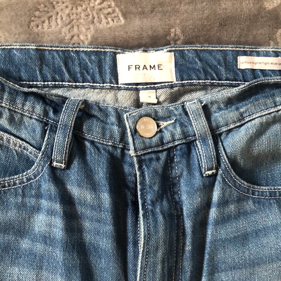 Frame Le Pixie High ‘N’ Tight Wide Leg size 27 - Picture 3 of 4